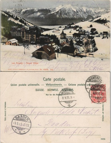 Ansichtskarte les avants stadt - avants,
