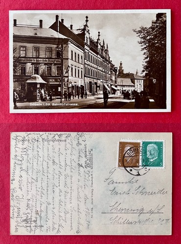 Foto döbeln 1930 blick in - foto, ak